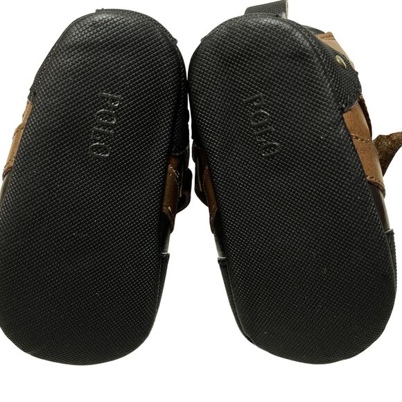 Polo Ralph Lauren Layette Baby Conquered Boot Crib 3 Leather Synthetic Upper - Picture 8 of 8